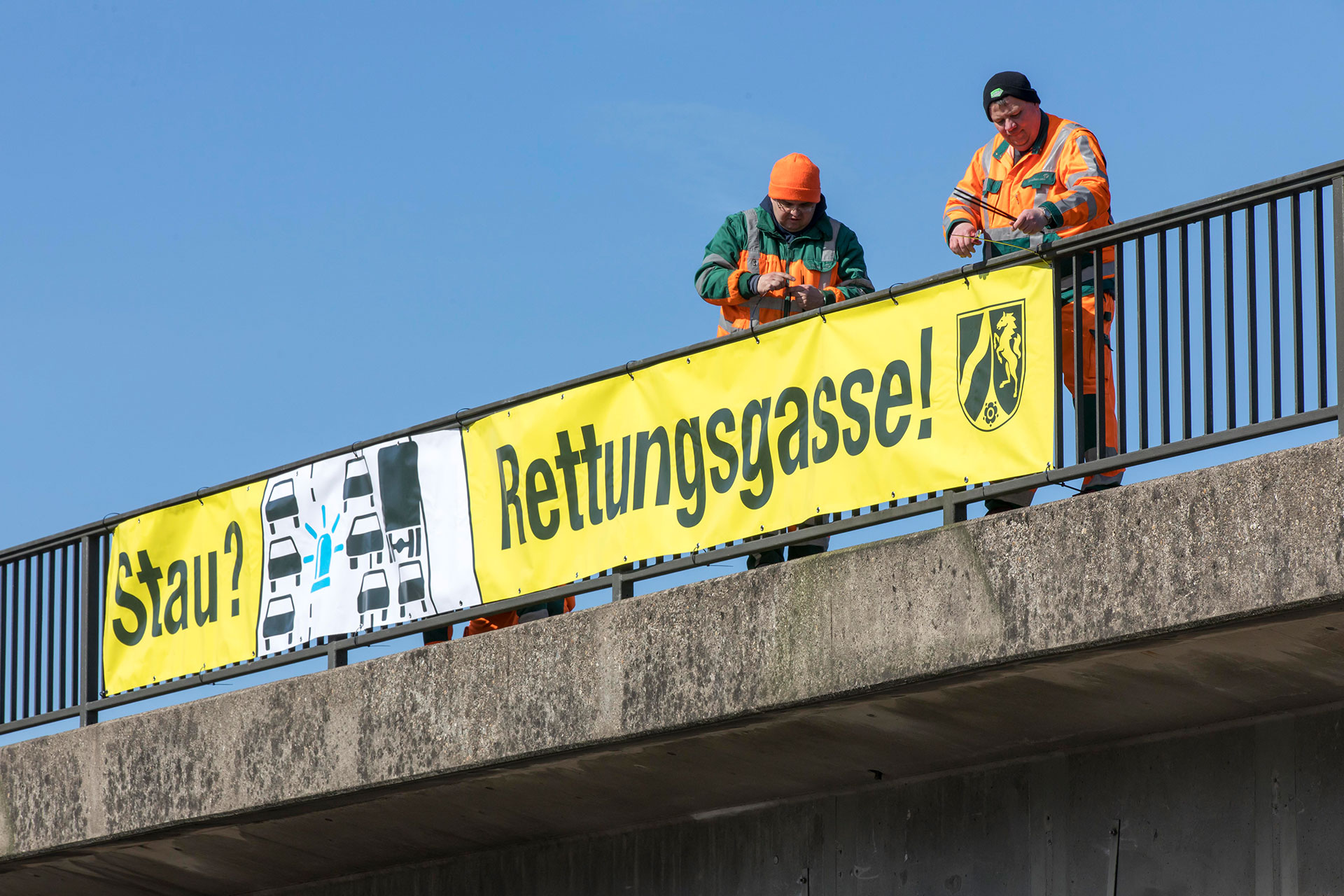 Banner Rettungsgasse