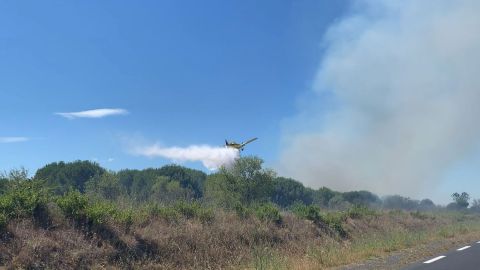 Einsatz eines Löschflugzeuges