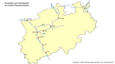 Dienststellen der WSP NRW